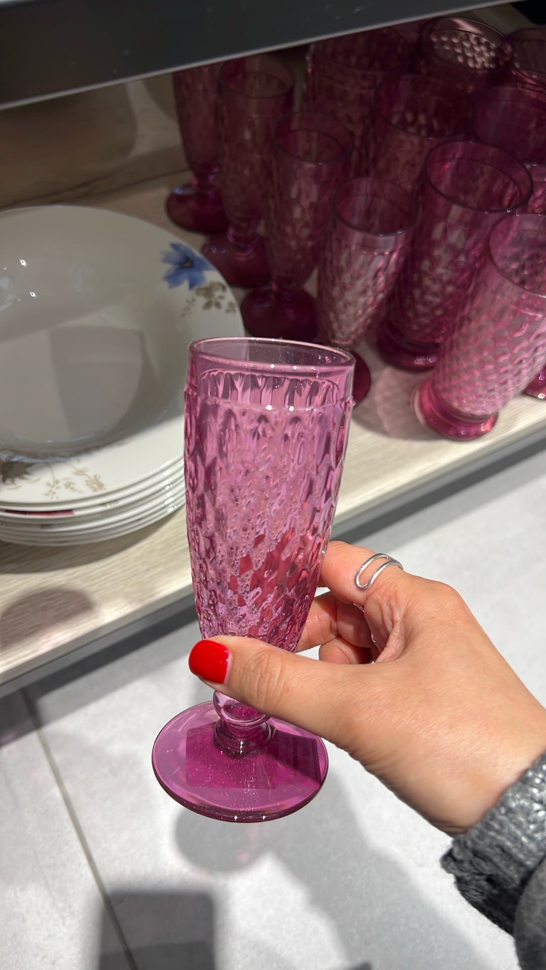 Elegant Pink Glass