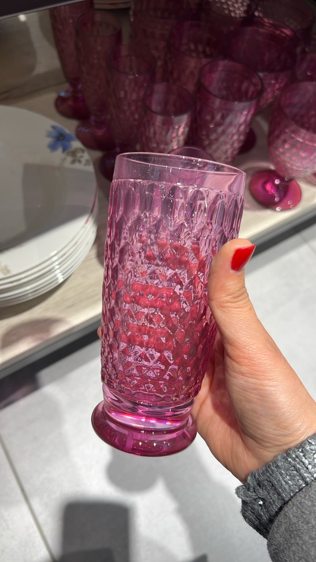 Elegant Pink Glass