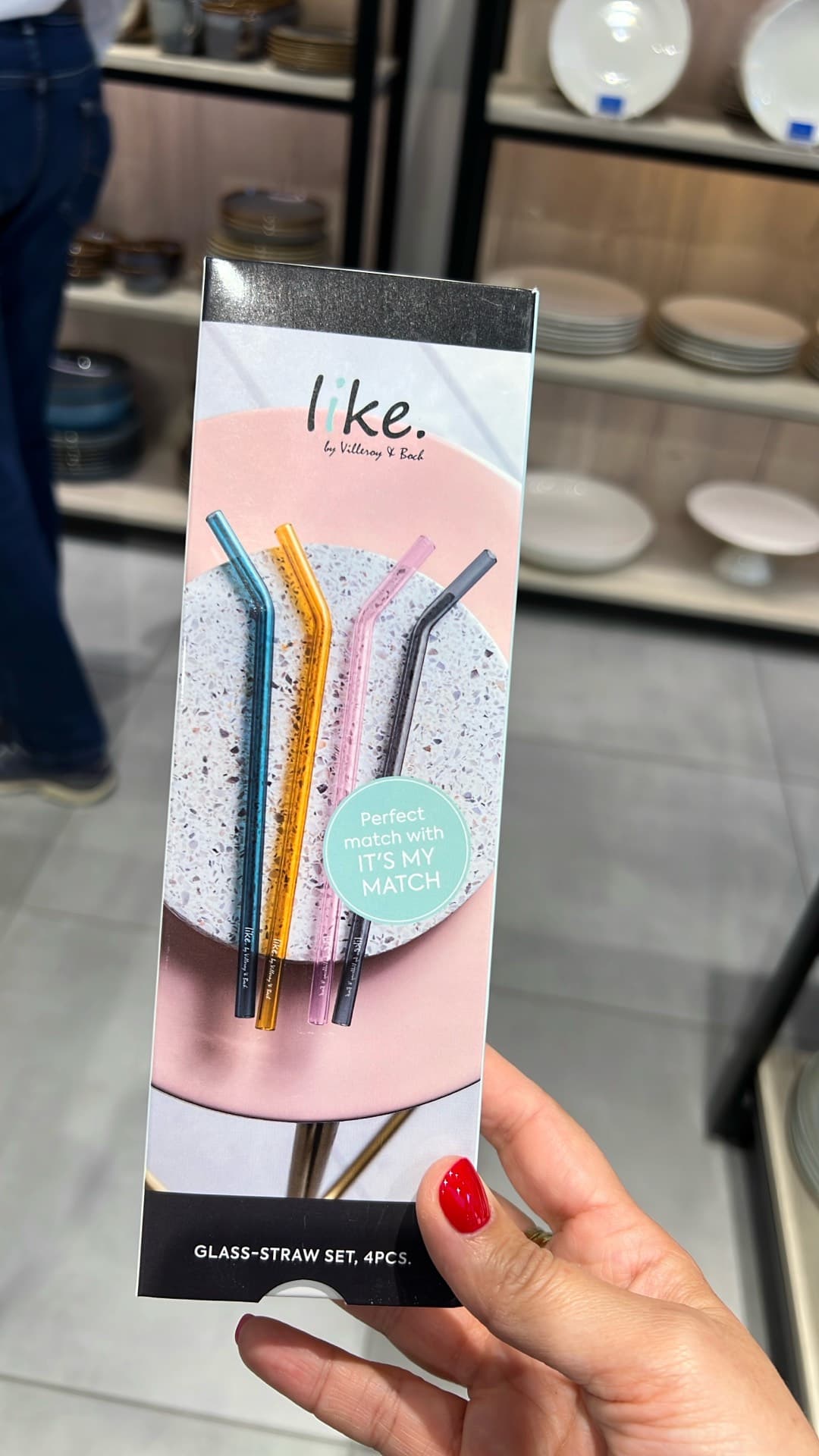 Colorful Glass Straw Set