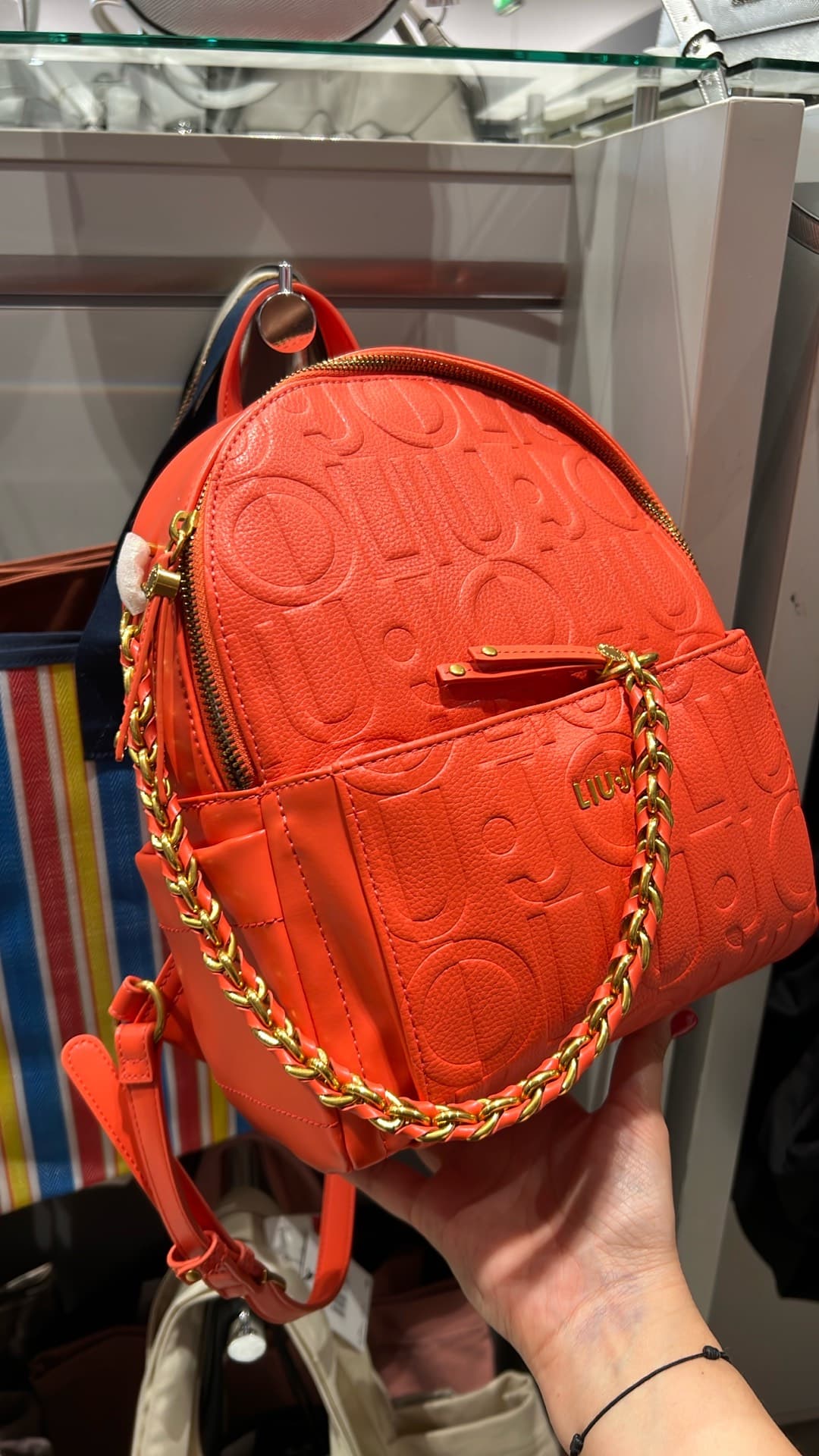 Trendy Orange Backpack