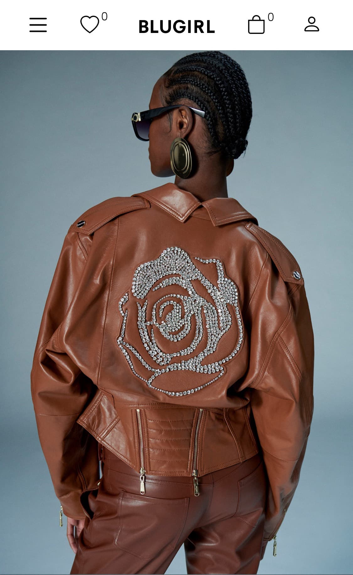 Trendy Brown Leather Jacket