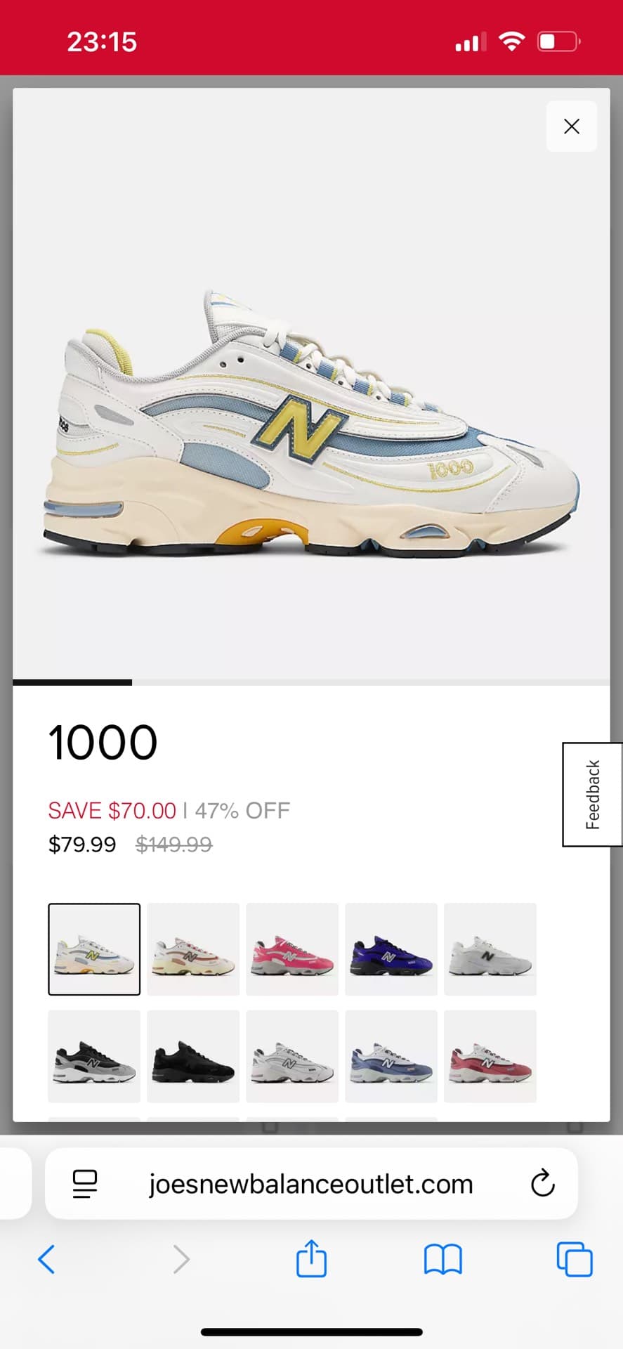 New Balance 1000 Sneakers