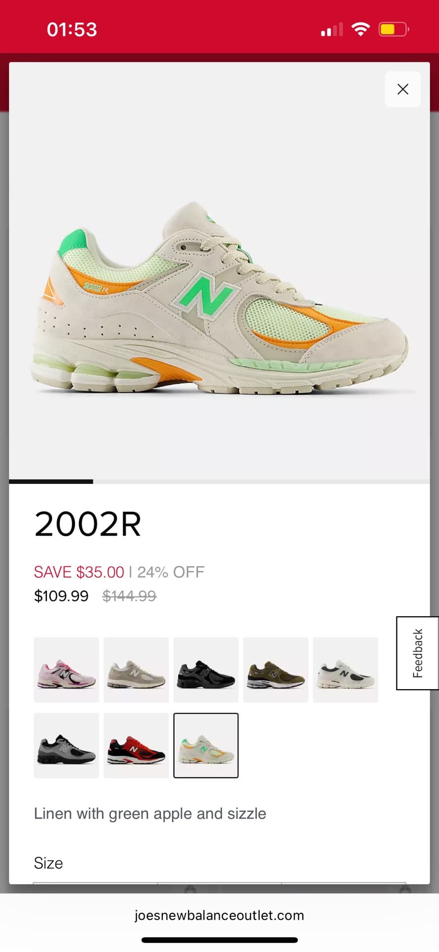 New Balance 2002R Sneakers