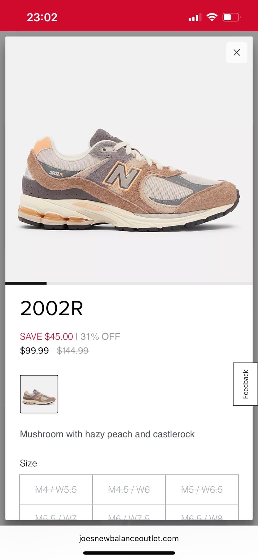 New Balance 2002R Sneakers