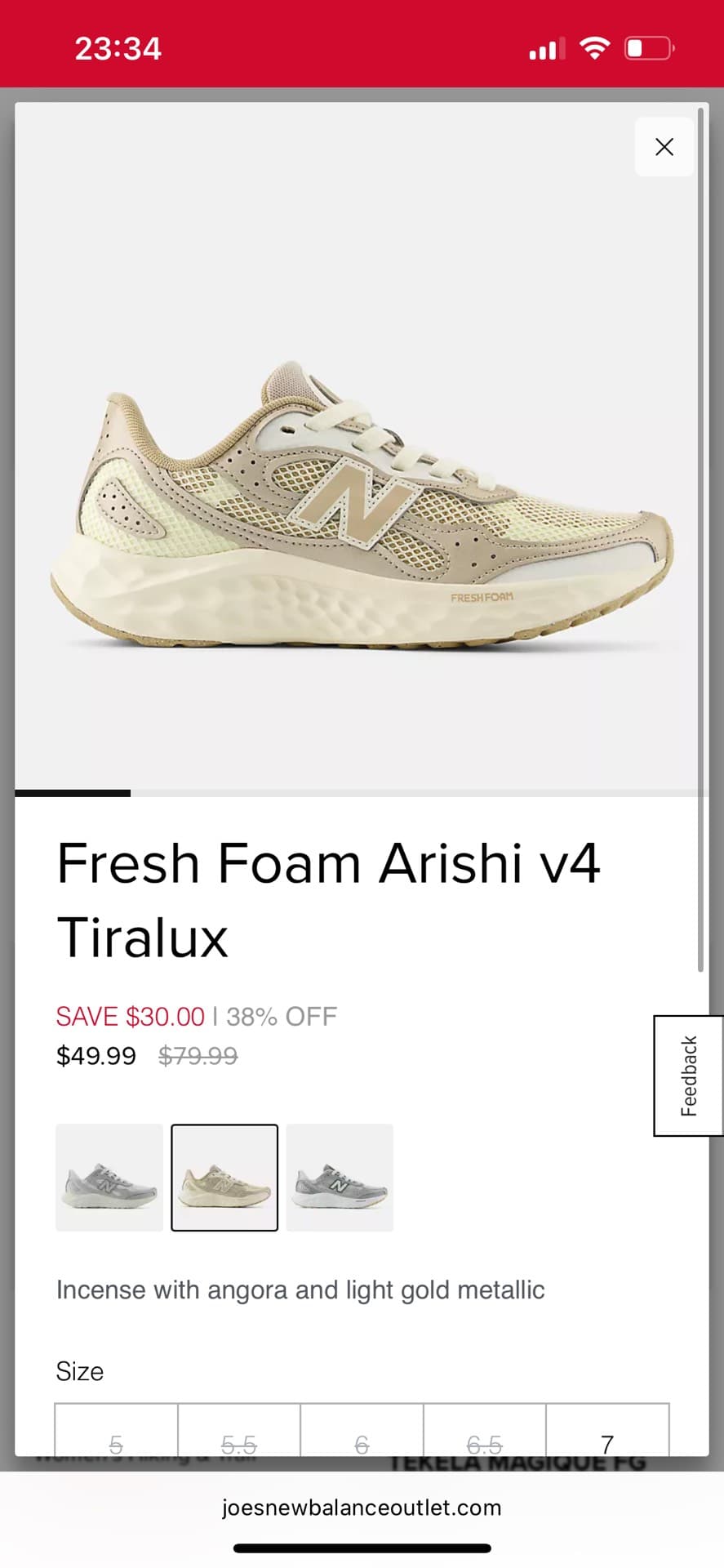 New Balance Fresh Foam Arishi v4