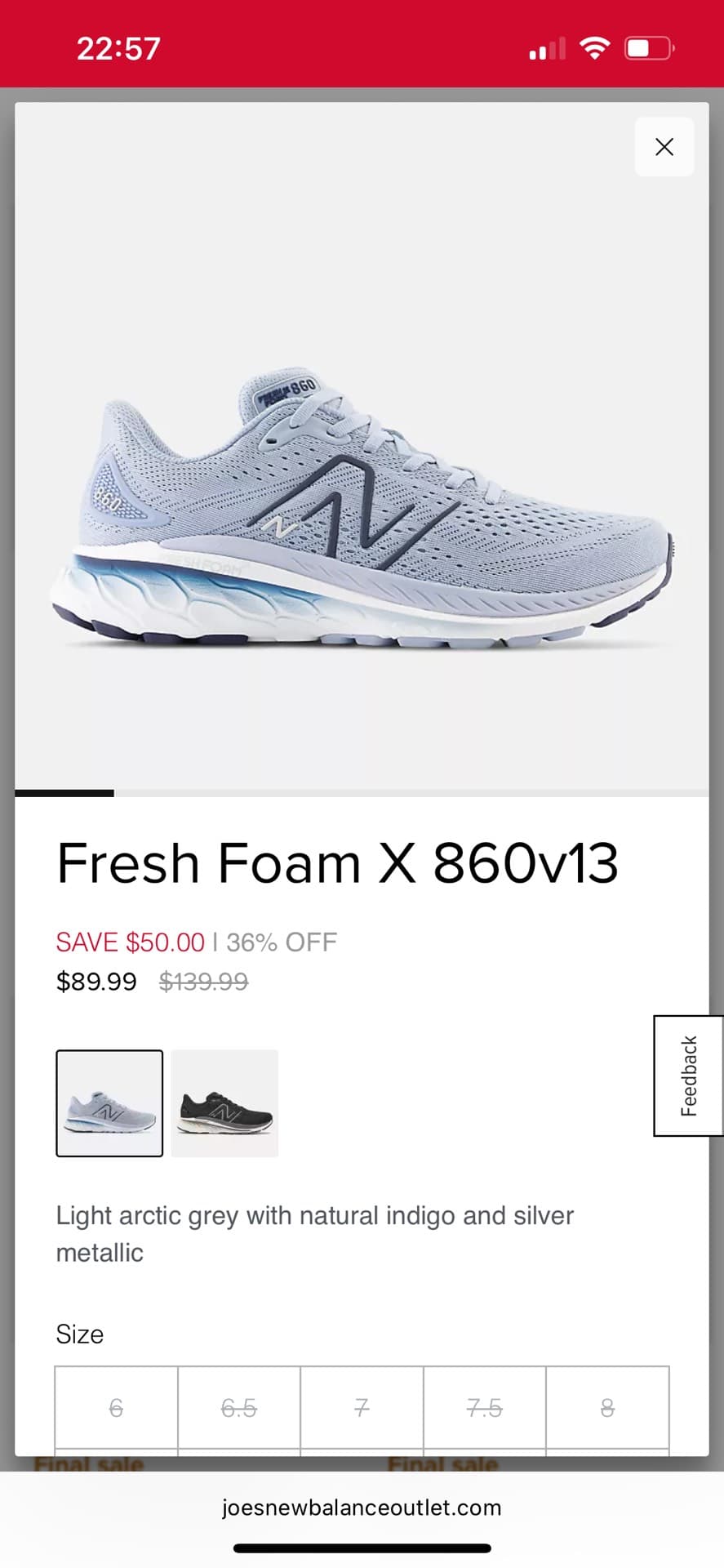 New Balance Fresh Foam X 860v13