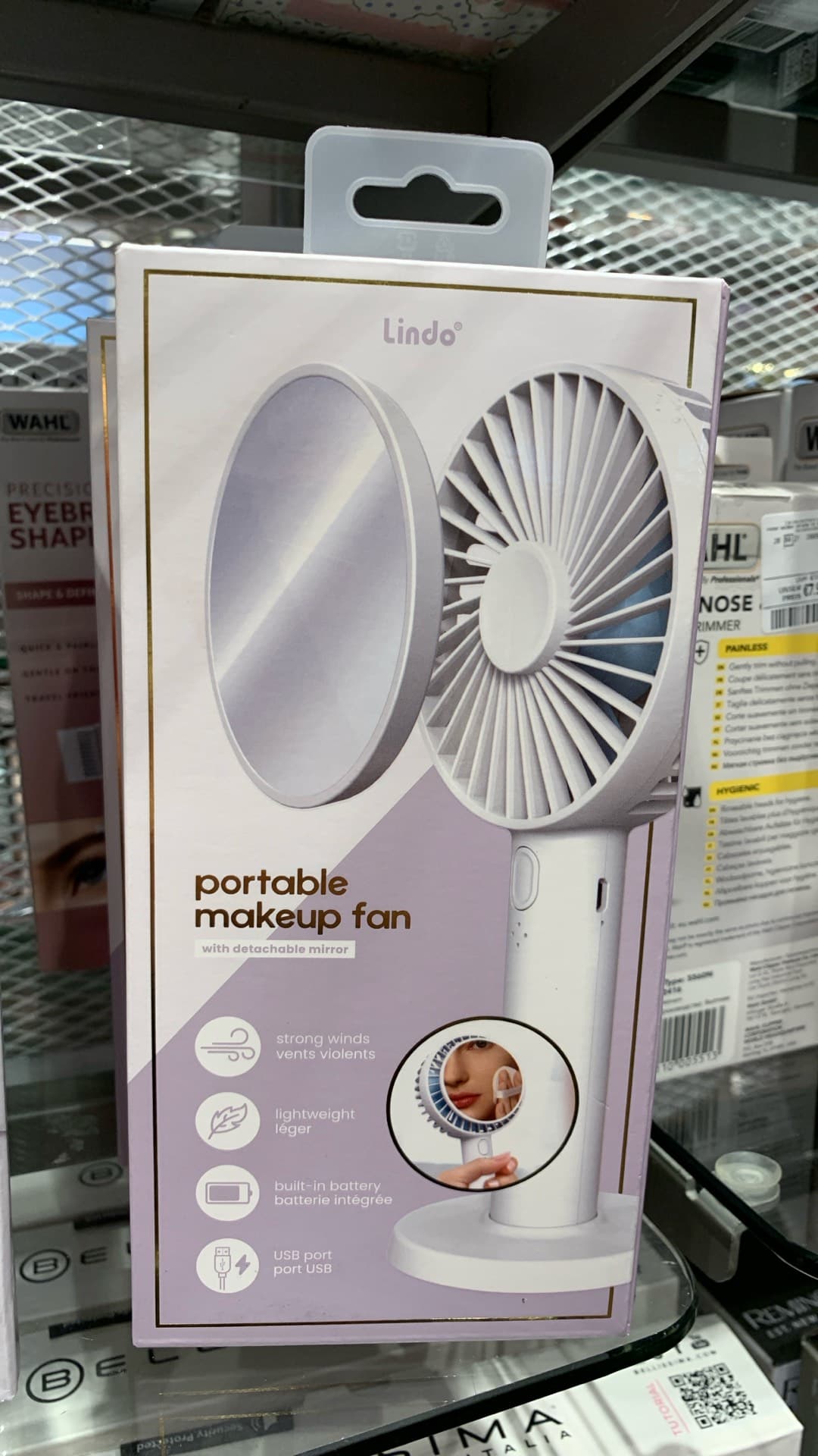 Портативный вентилятор для макияжа