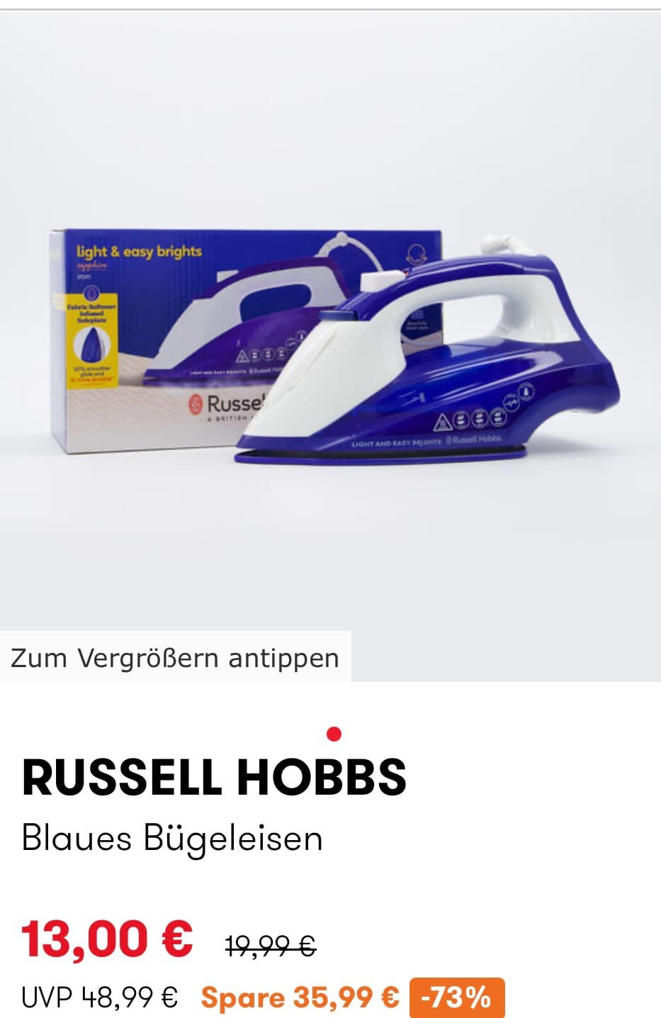 Russell Hobbs Blue Iron