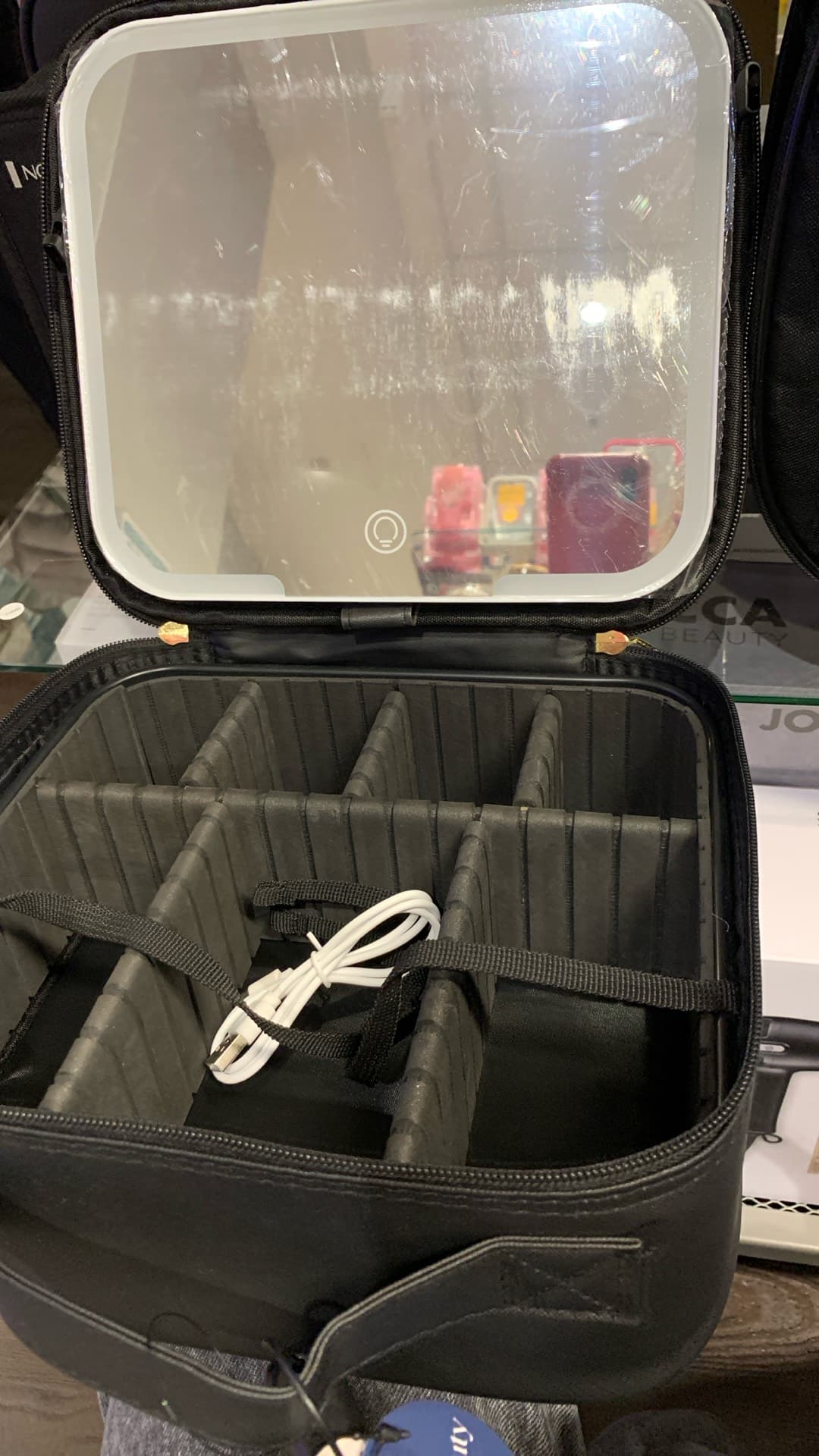 Cosmetic Travel Bag with Mirror