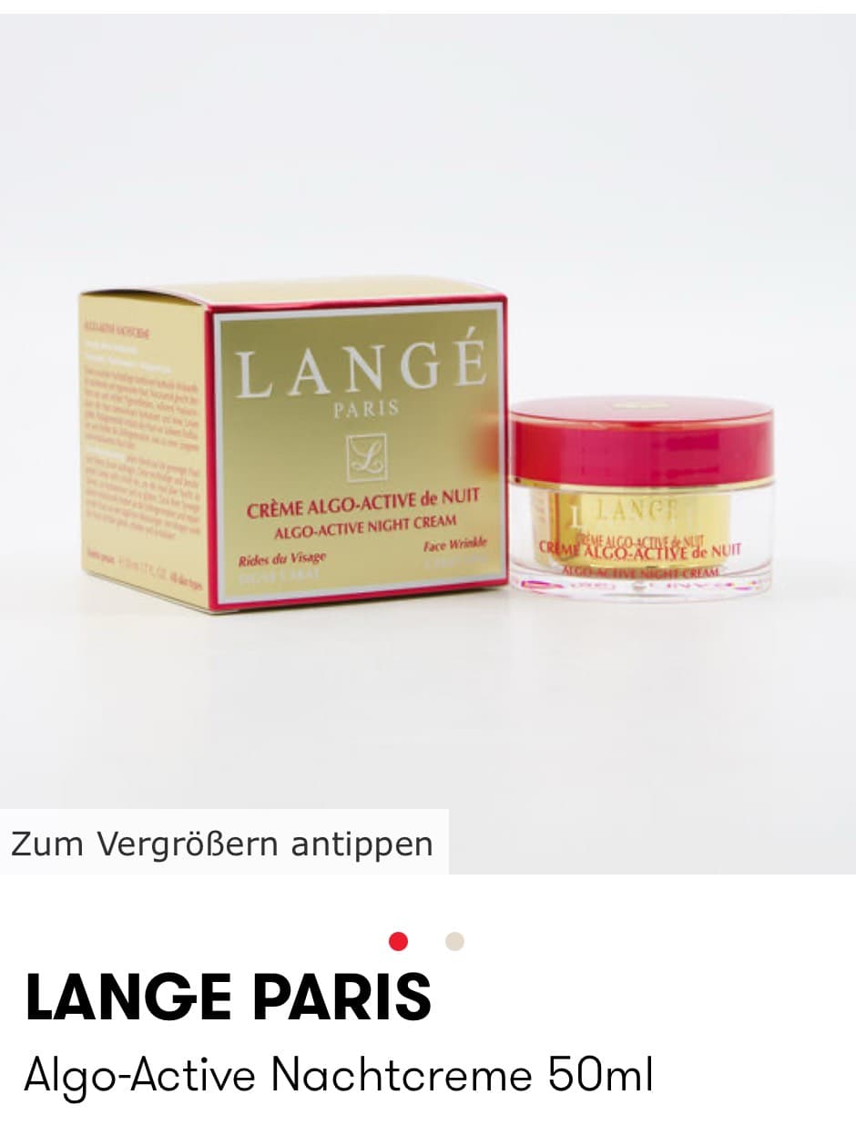 Ночная крем-алгоактивная Lange Paris