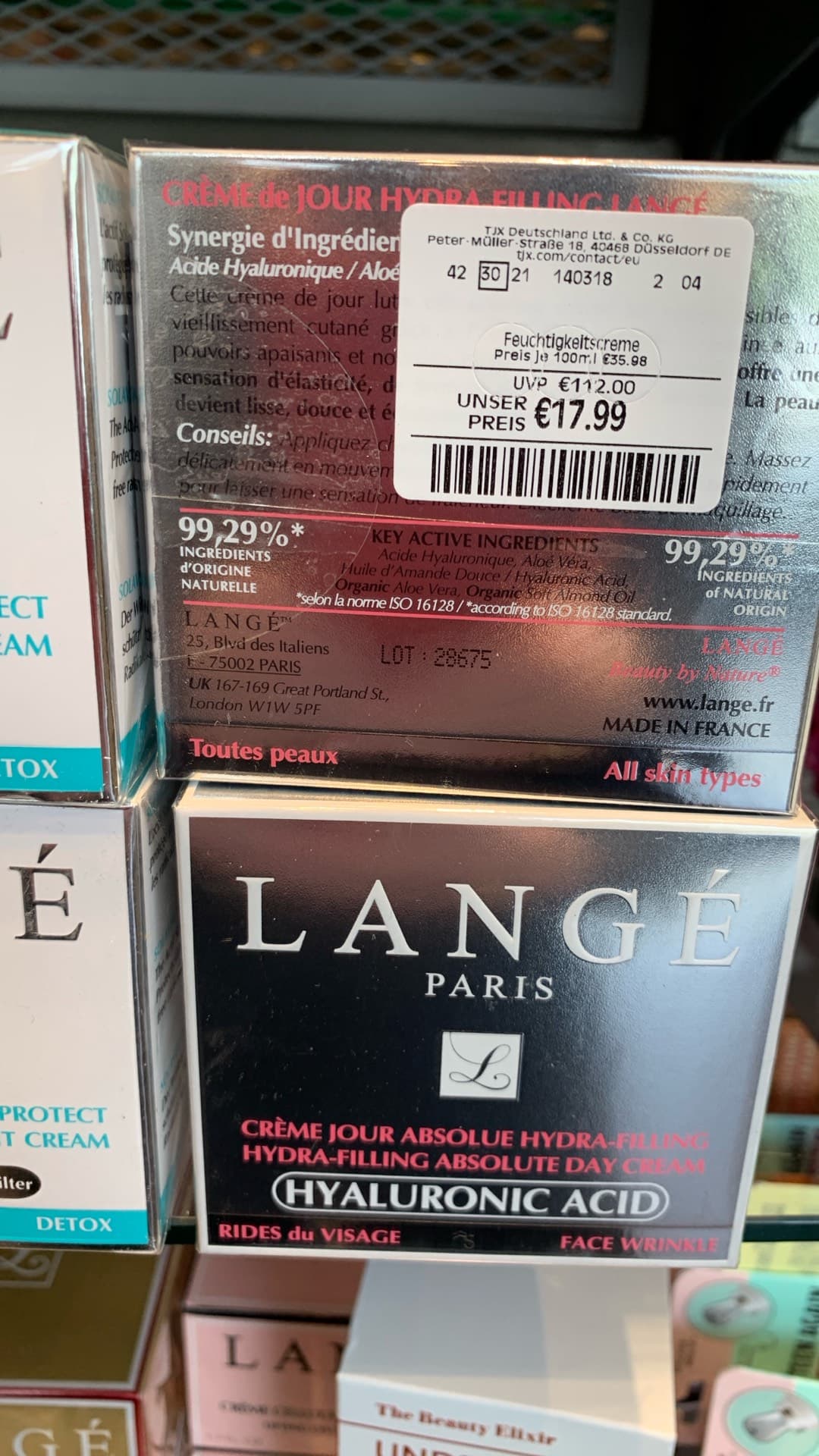 Увлажняющий крем для лица Lange