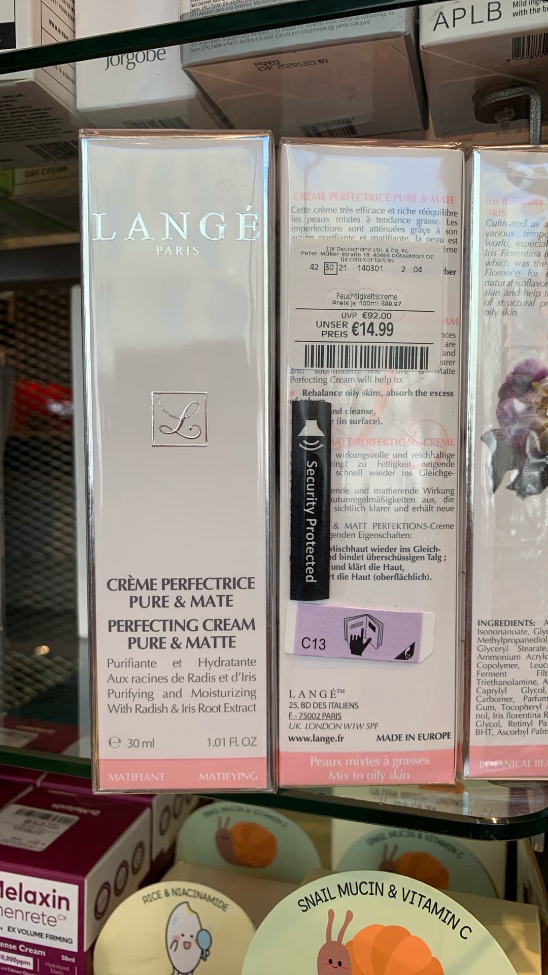 Крем Langé Pure & Matte