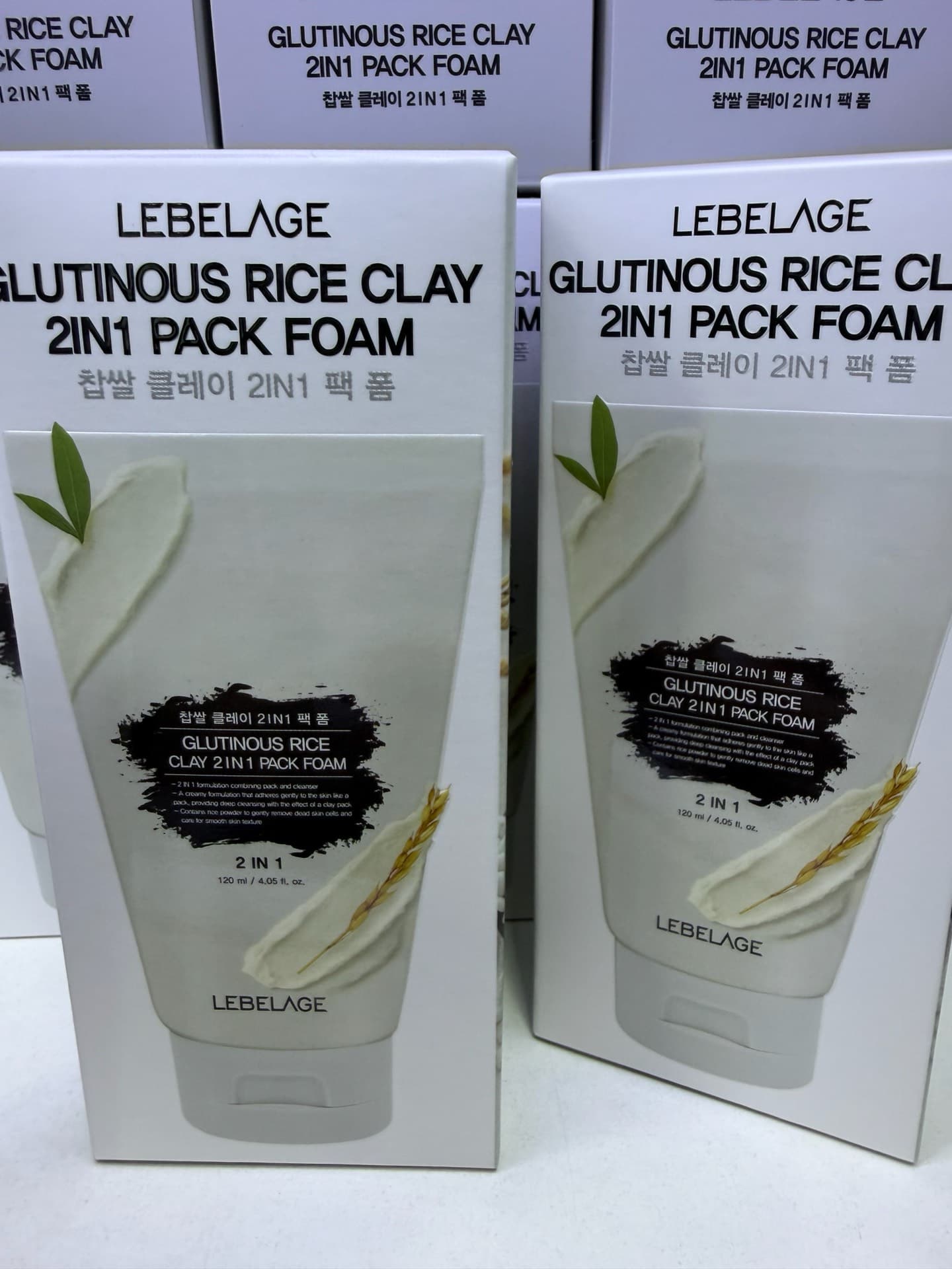 Lebelage Glutinous Rice Clay 2in1 Pack Foam