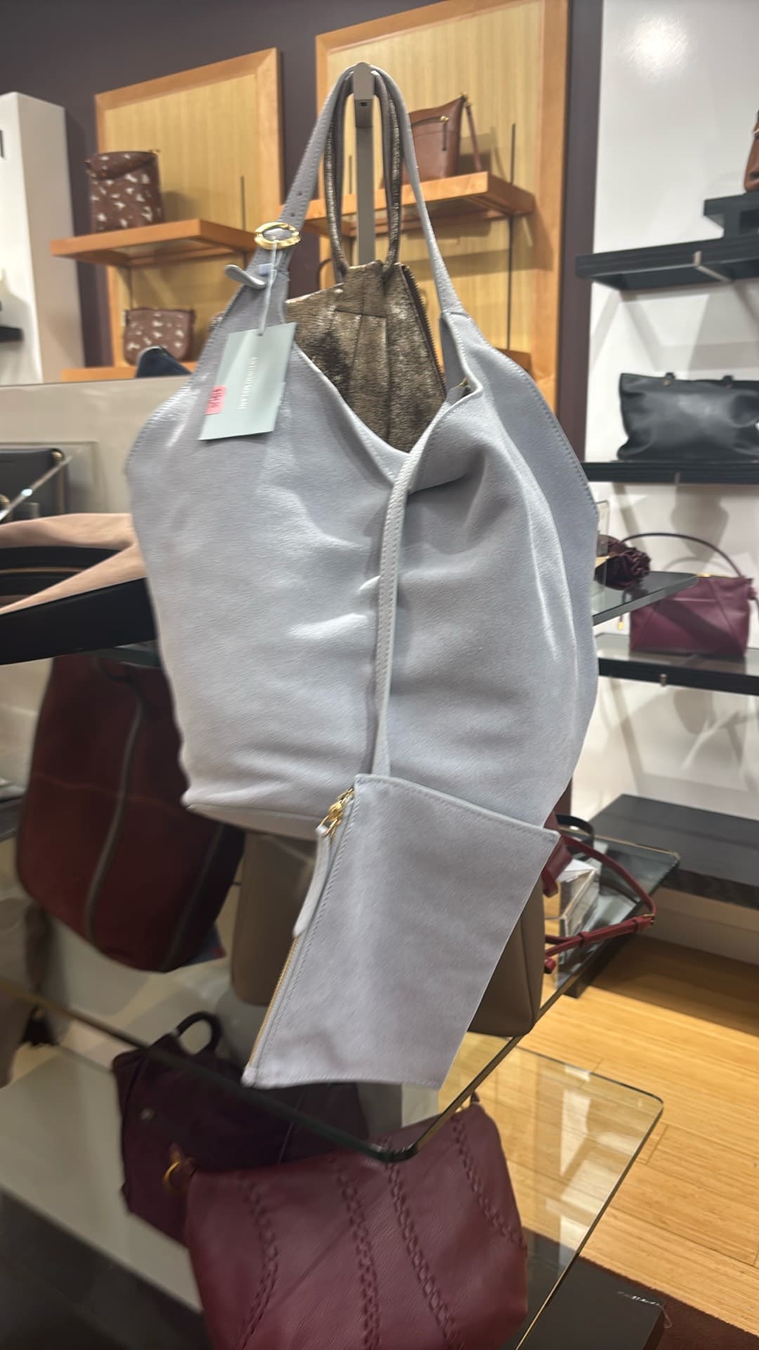 Trendy Gray Tote Bag