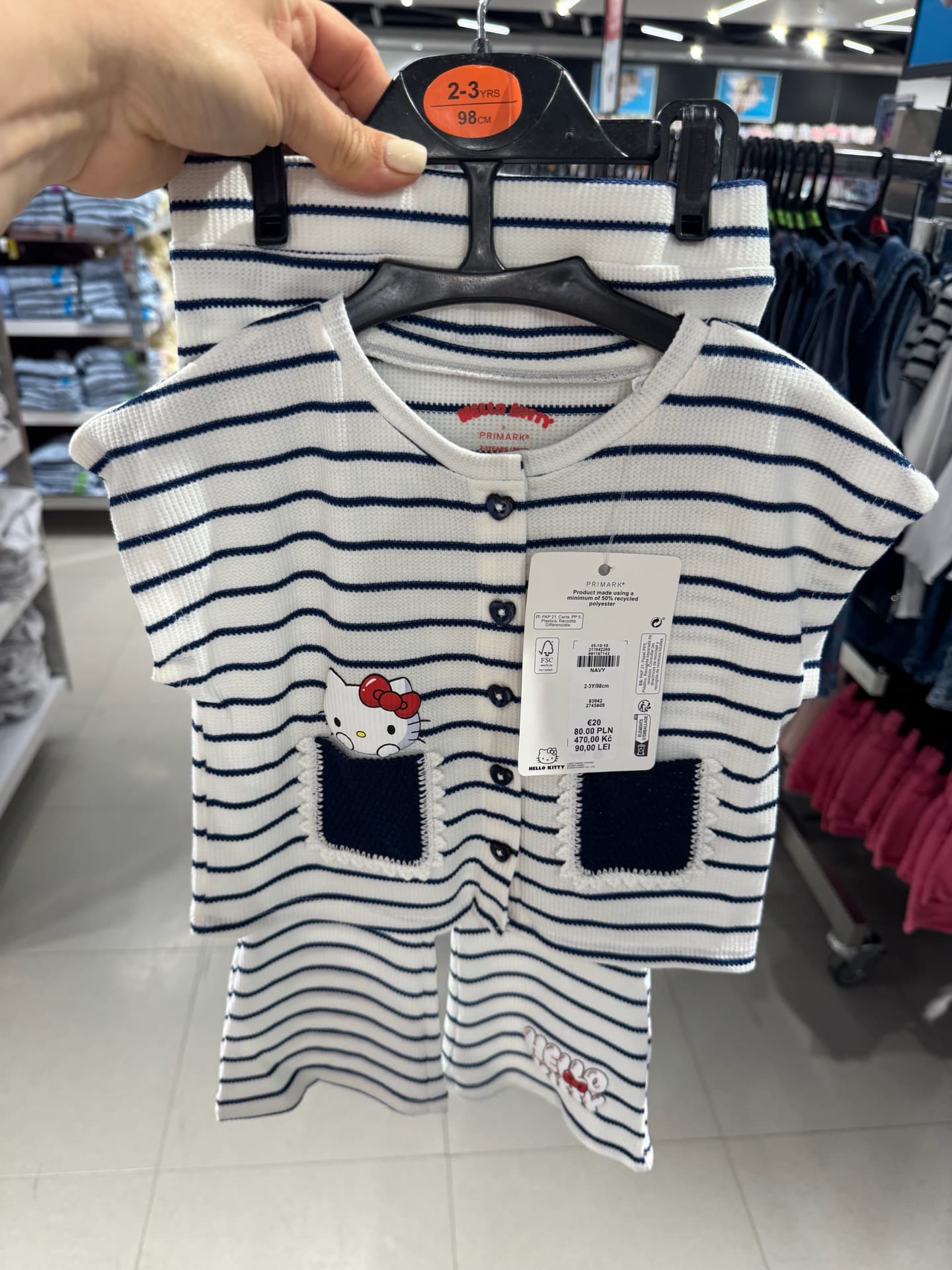 Hello Kitty Striped Outfit
