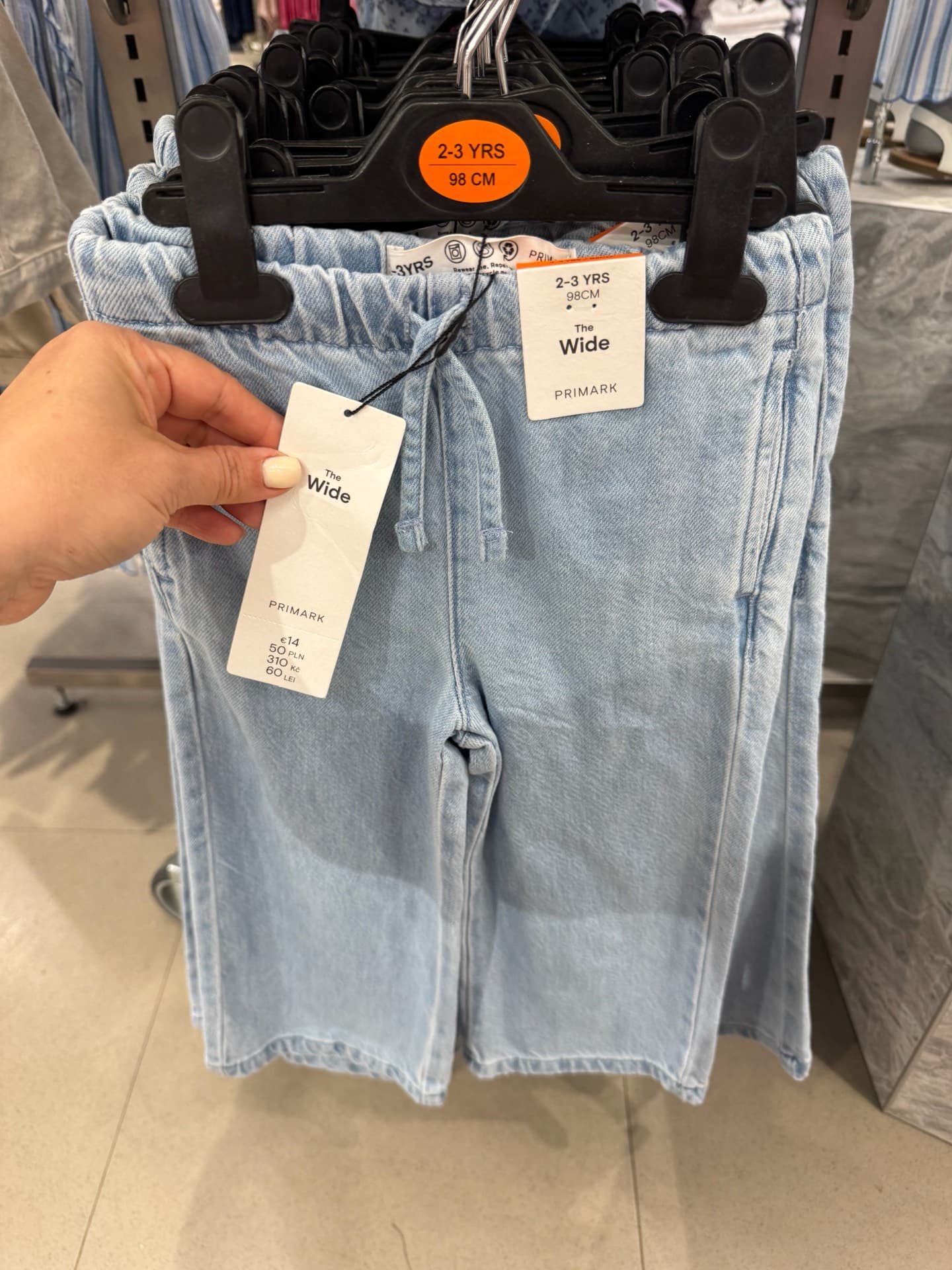 Kids Wide Leg Jeans