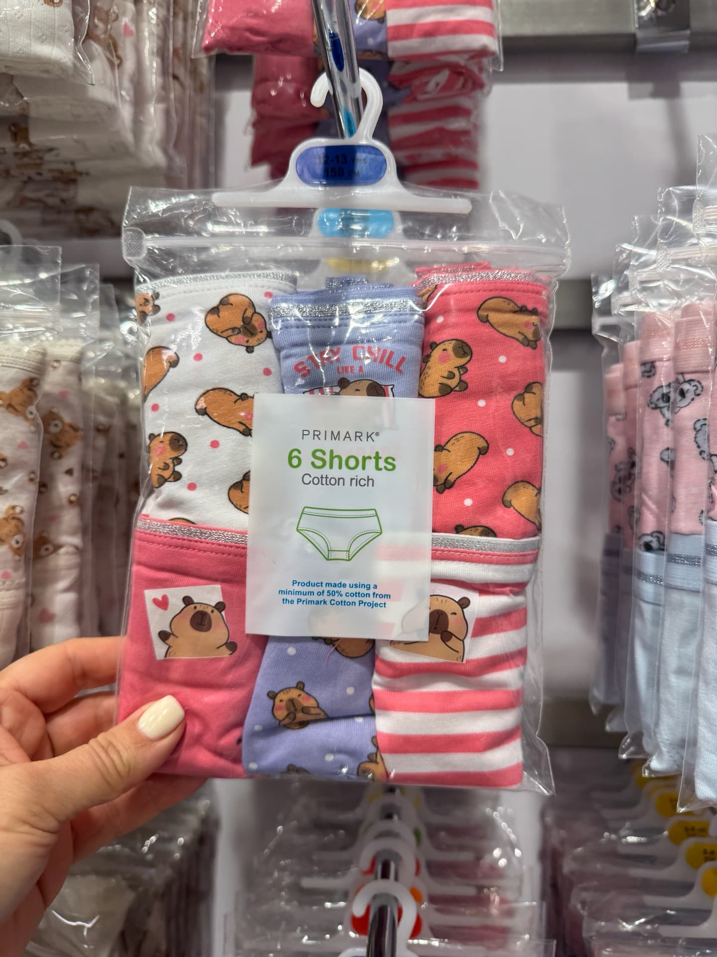 Cute Bear Print Shorts