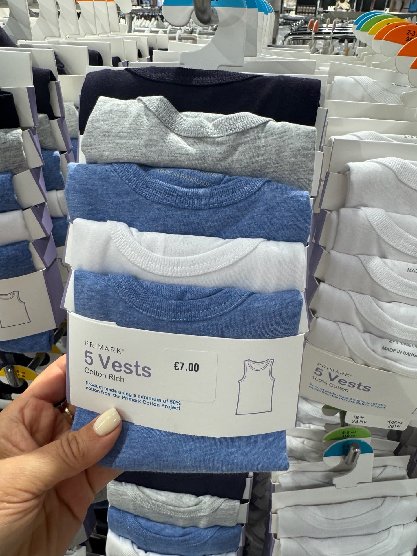 Primark Cotton Vests Pack