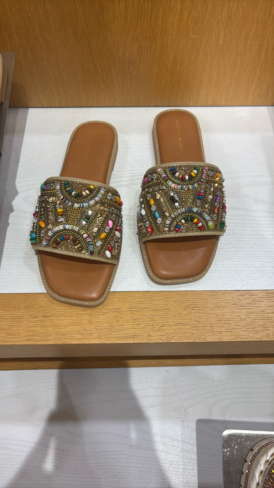 Beaded Slide Sandals