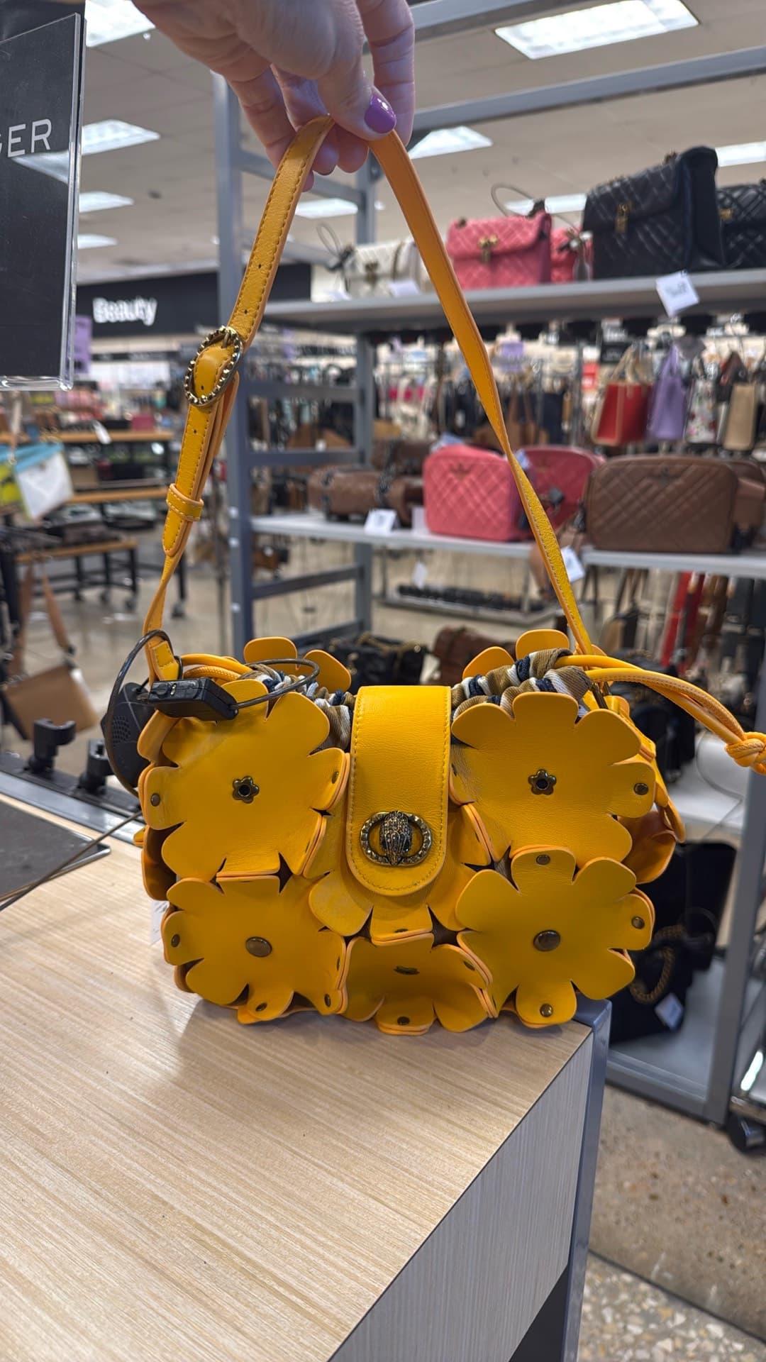 Floral Yellow Handbag