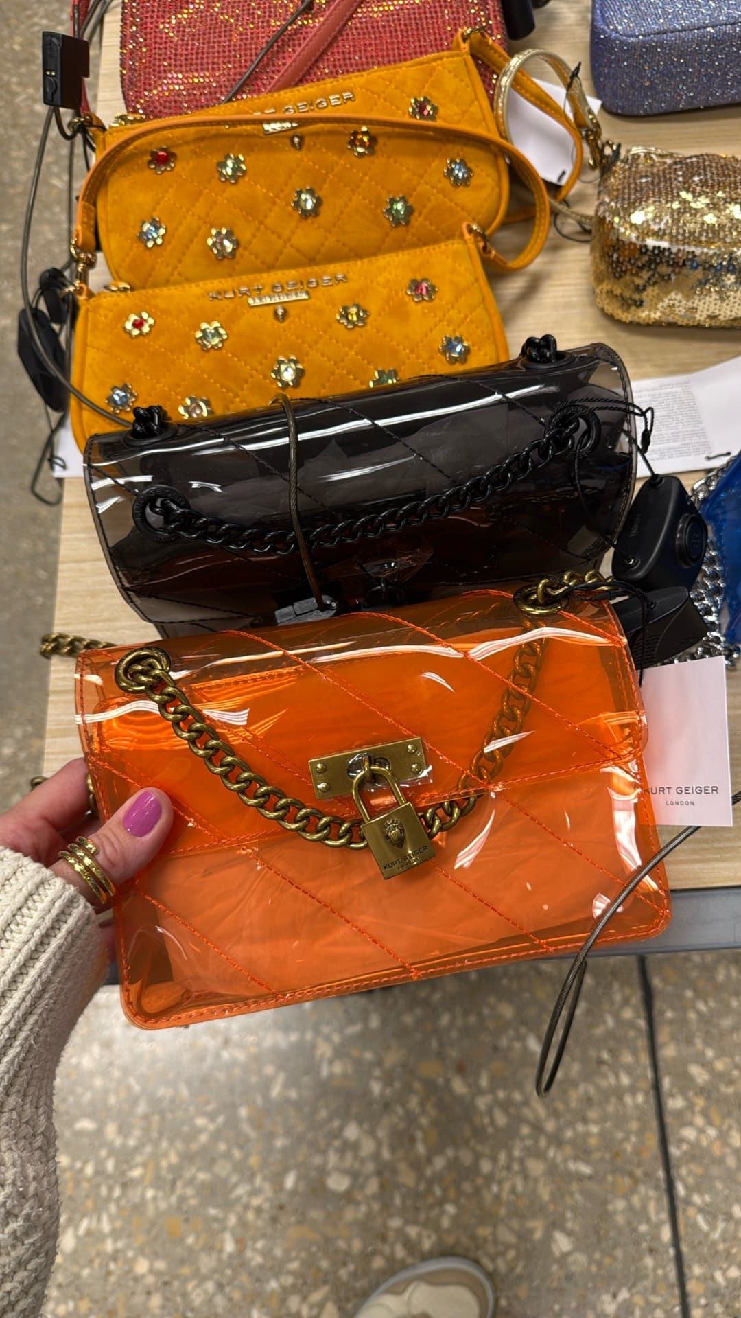 Chic Orange Handbag