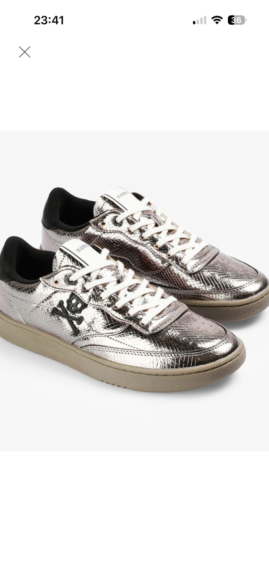 Trendy Metallic Sneakers