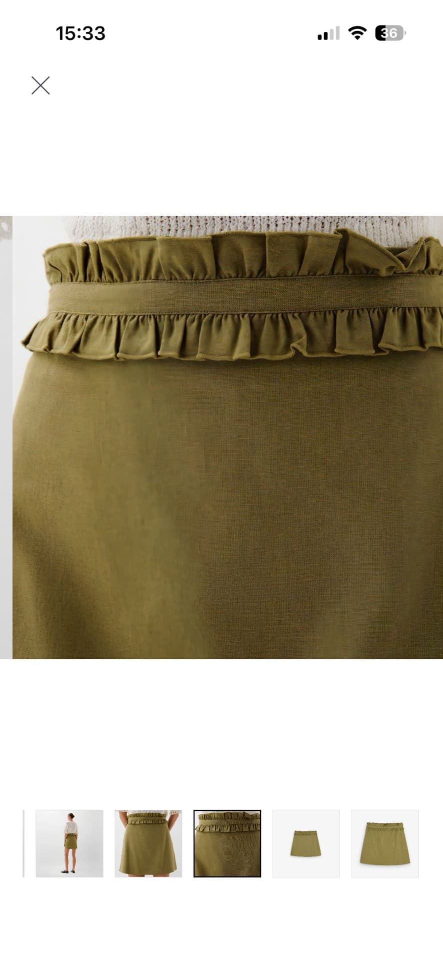 Stylish Olive Skirt