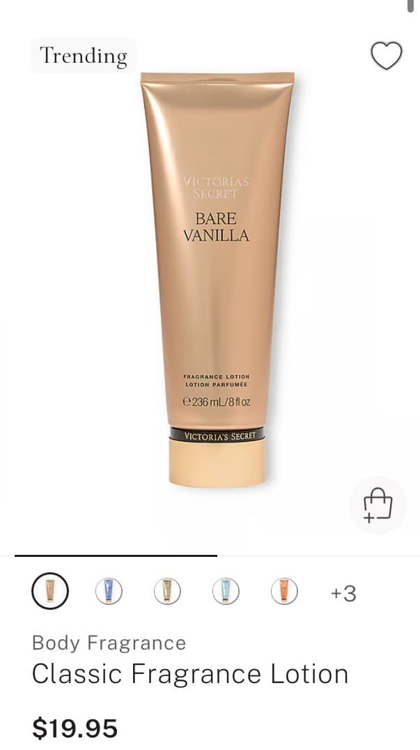 Victoria's Secret Bare Vanilla Lotion