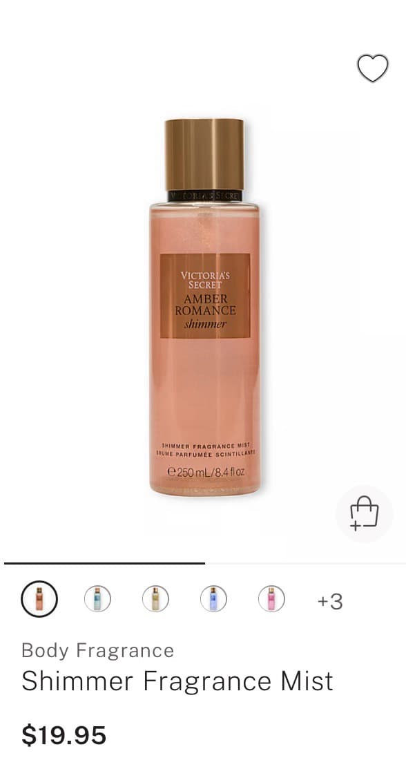 Amber Romance Shimmer Mist