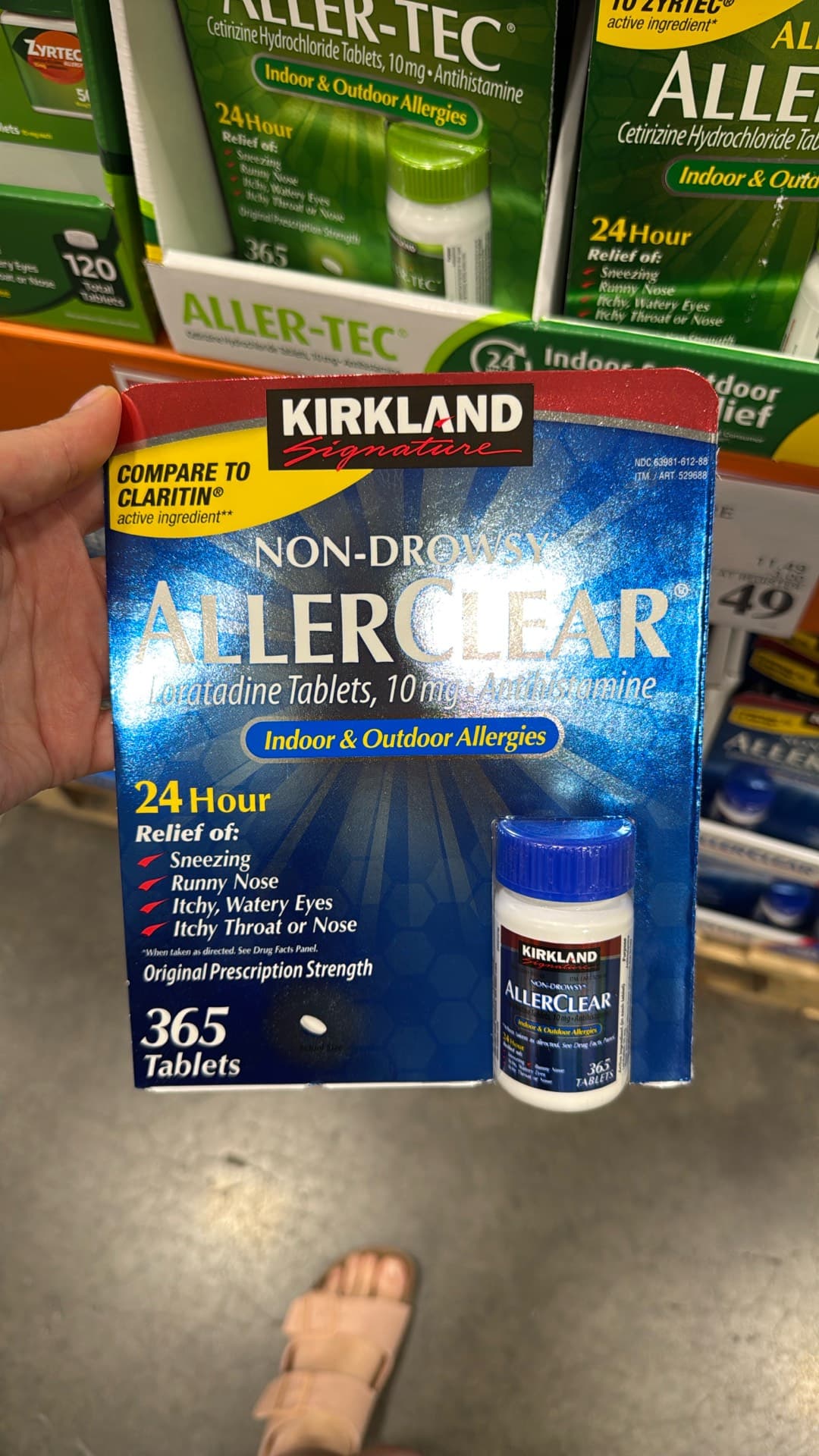 Kirkland AllerClear Allergy Tablets