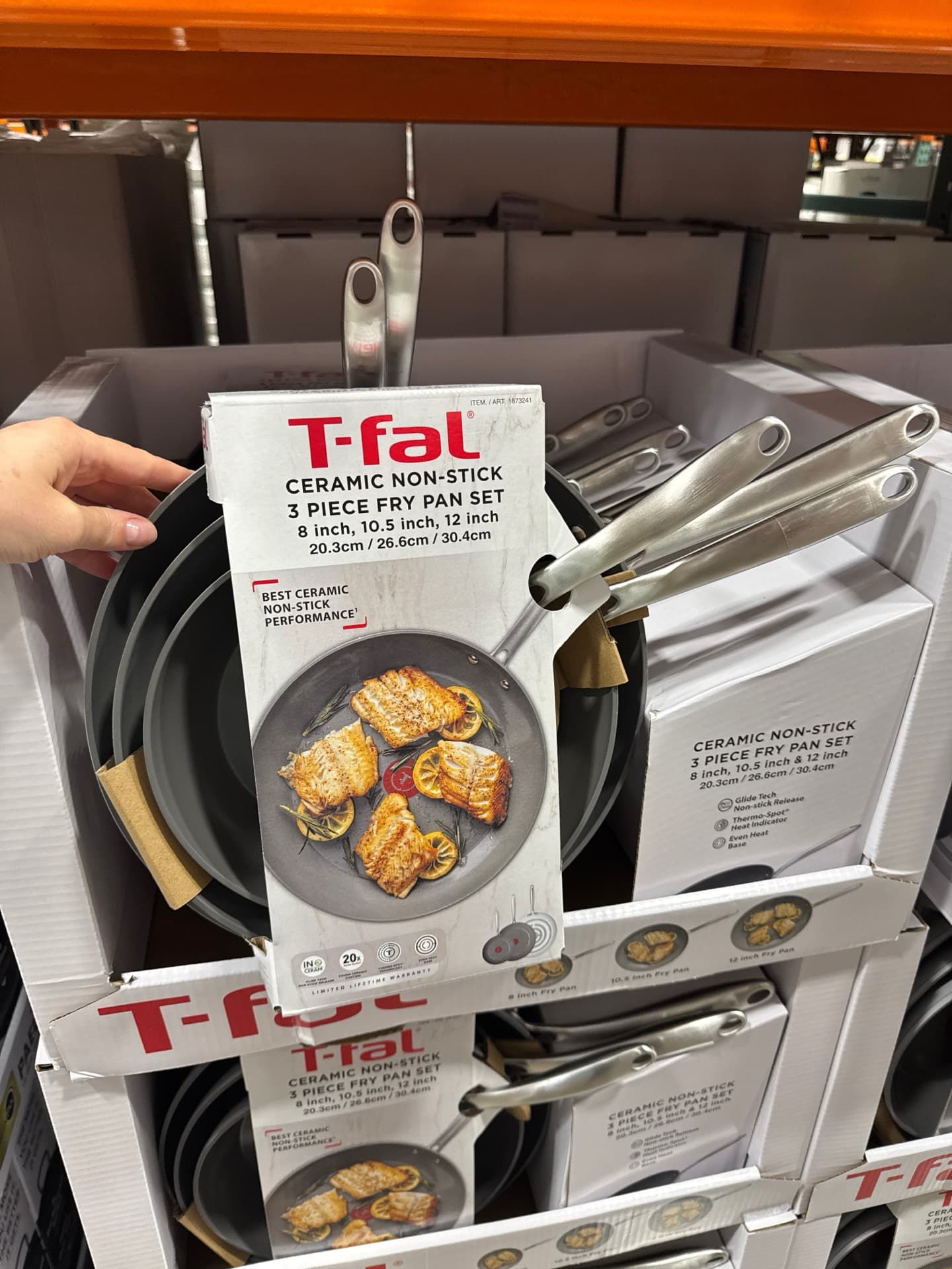 T-fal Ceramic Non-Stick Fry Pan Set