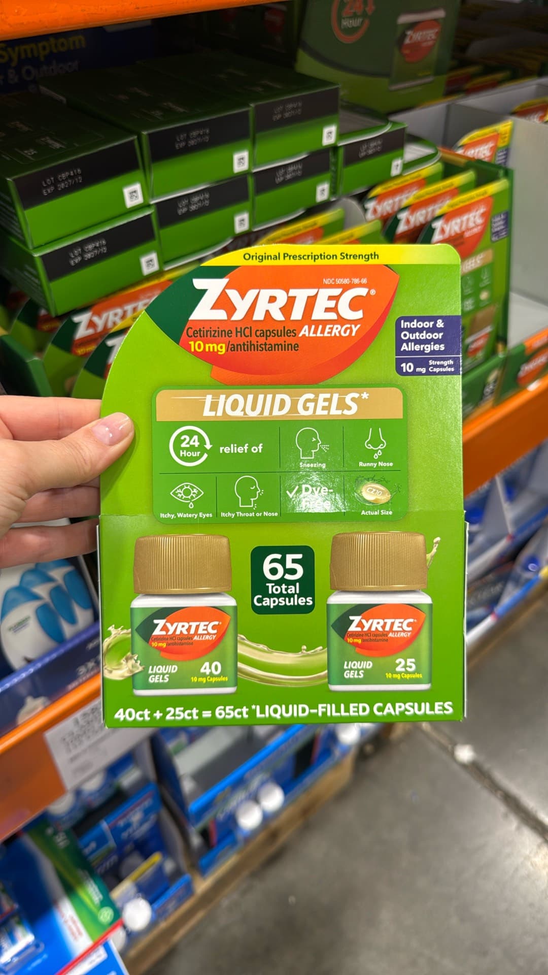 Zyrtec Allergy Liquid Gels
