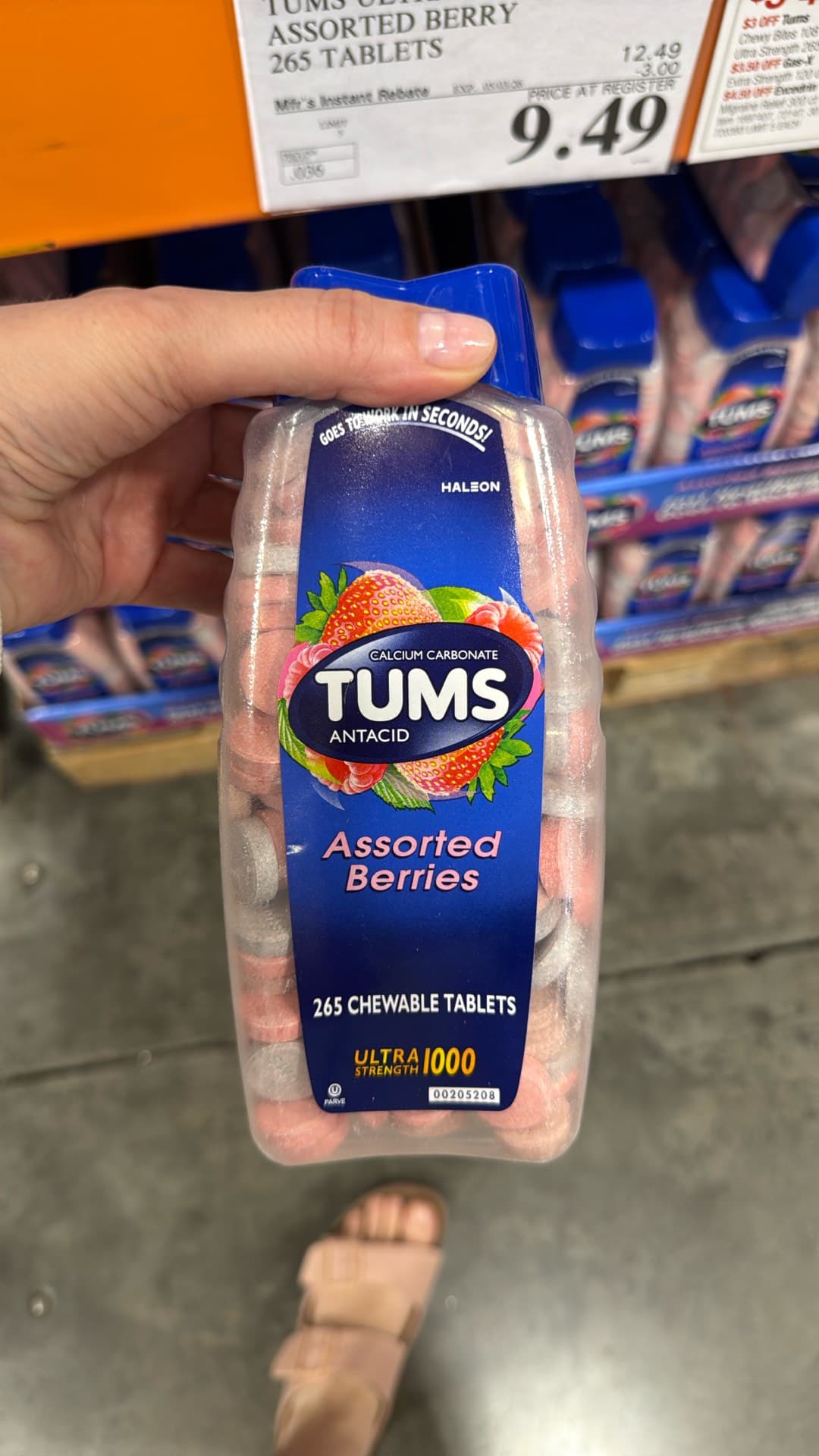 Tums Antacid Assorted Berries