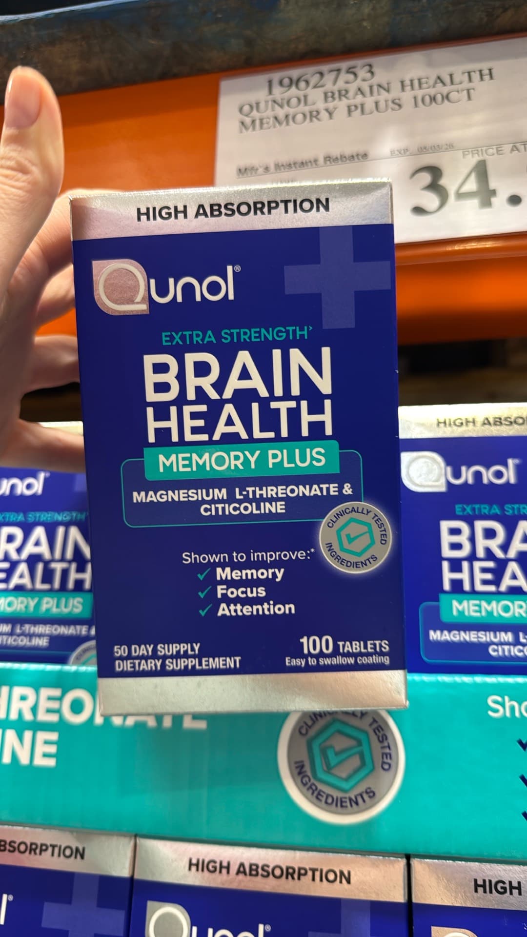 Qunol Brain Health Memory Plus