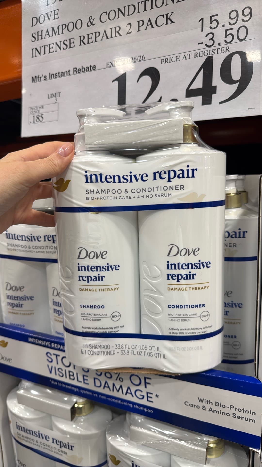 Dove Intensive Repair Shampoo & Conditioner