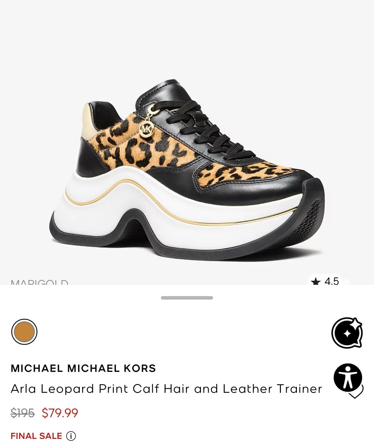 Arla Leopard Print Trainers