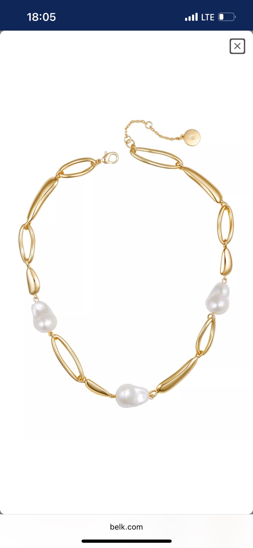 Elegant Gold and Pearl Necklace