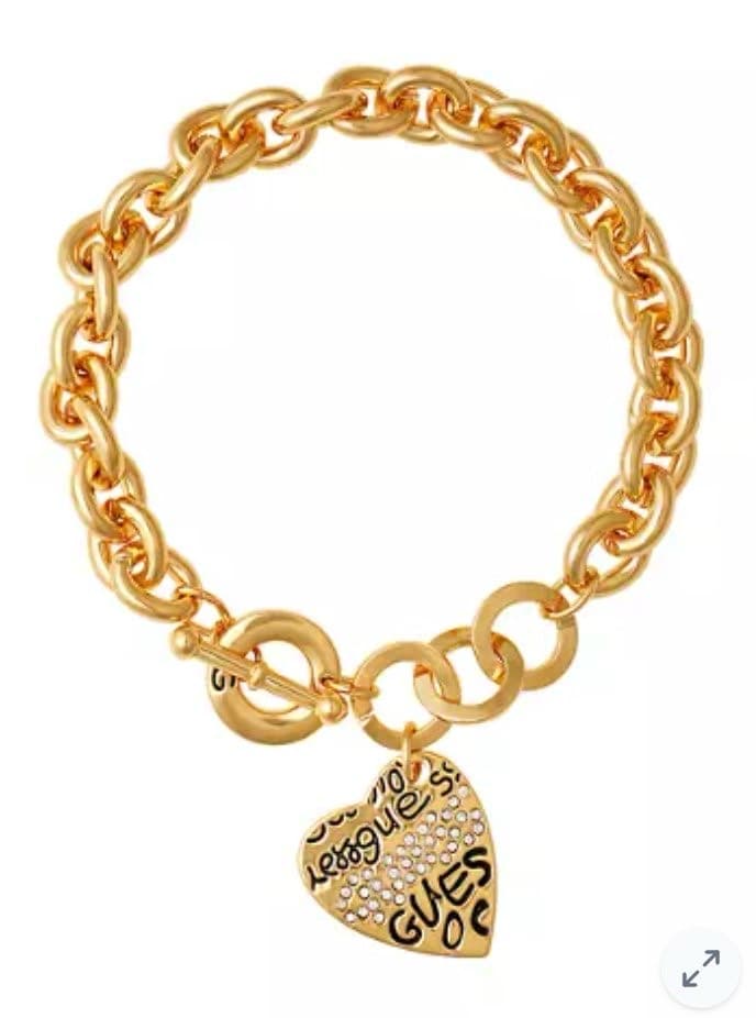 Guess Heart Charm Bracelet