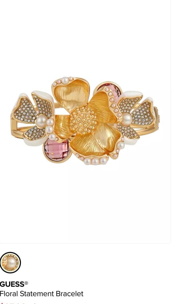 Floral Statement Bracelet