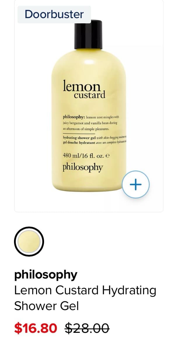 Lemon Custard Hydrating Shower Gel
