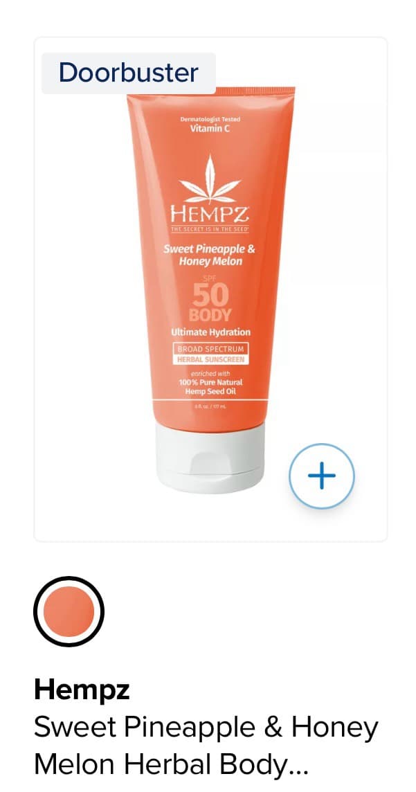 Hempz Sweet Pineapple & Honey Melon Sunscreen