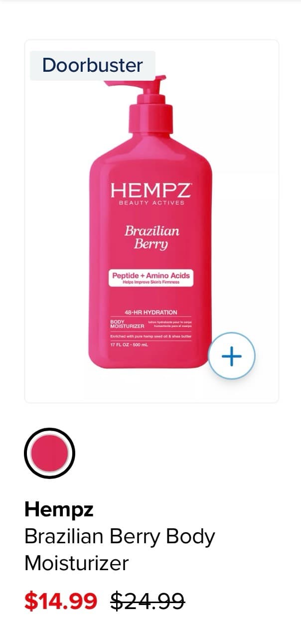 Hempz Brazilian Berry Body Moisturizer