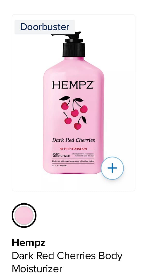 Hempz Dark Red Cherries Moisturizer