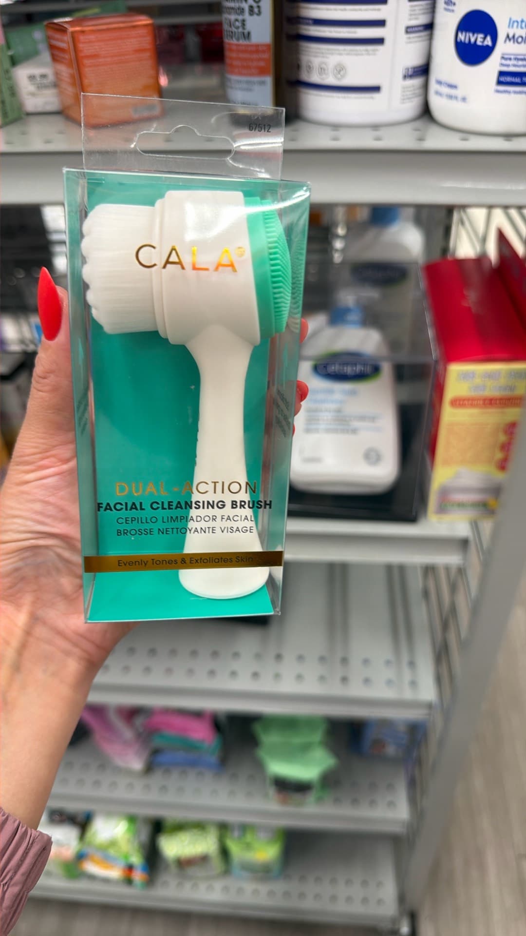 CALA Dual-Action Facial Cleansing Brush