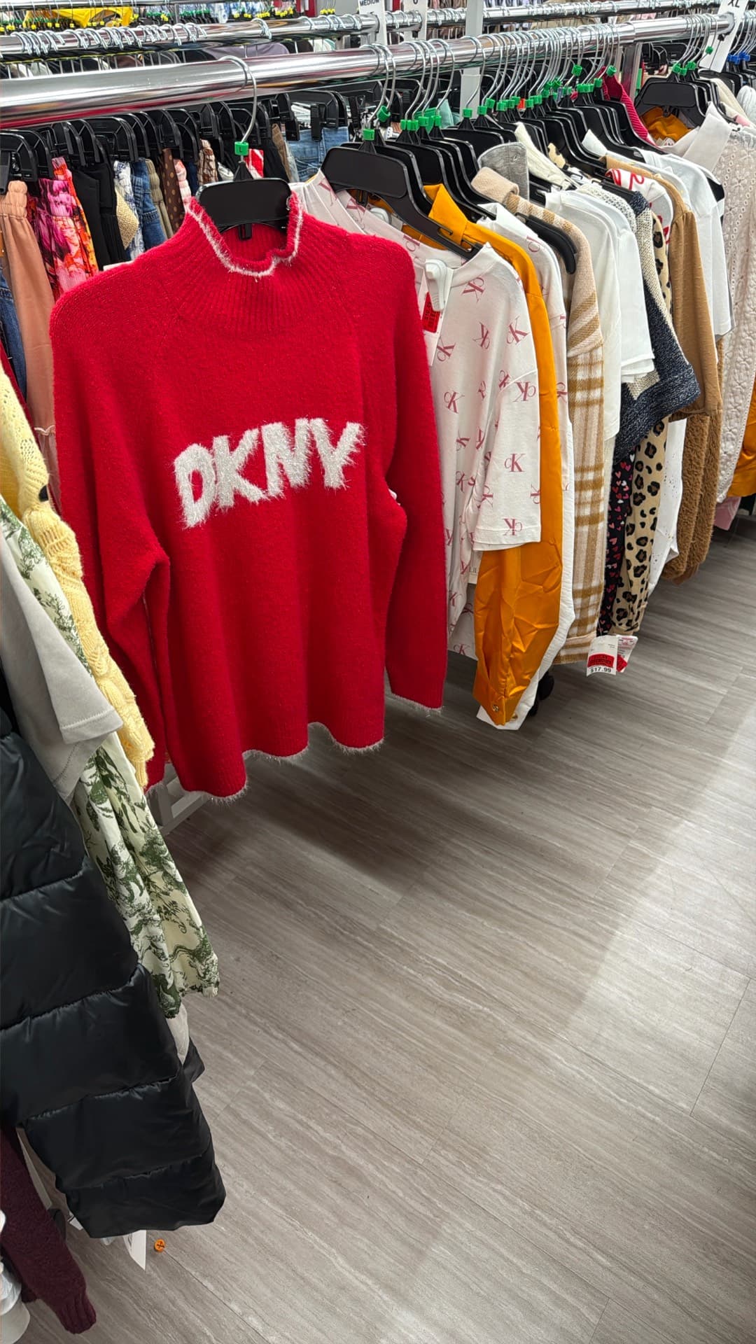 DKNY Red Sweater