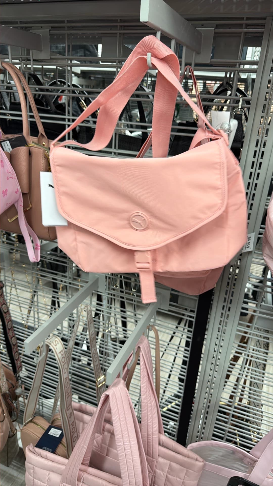 Chic Pink Messenger Bag