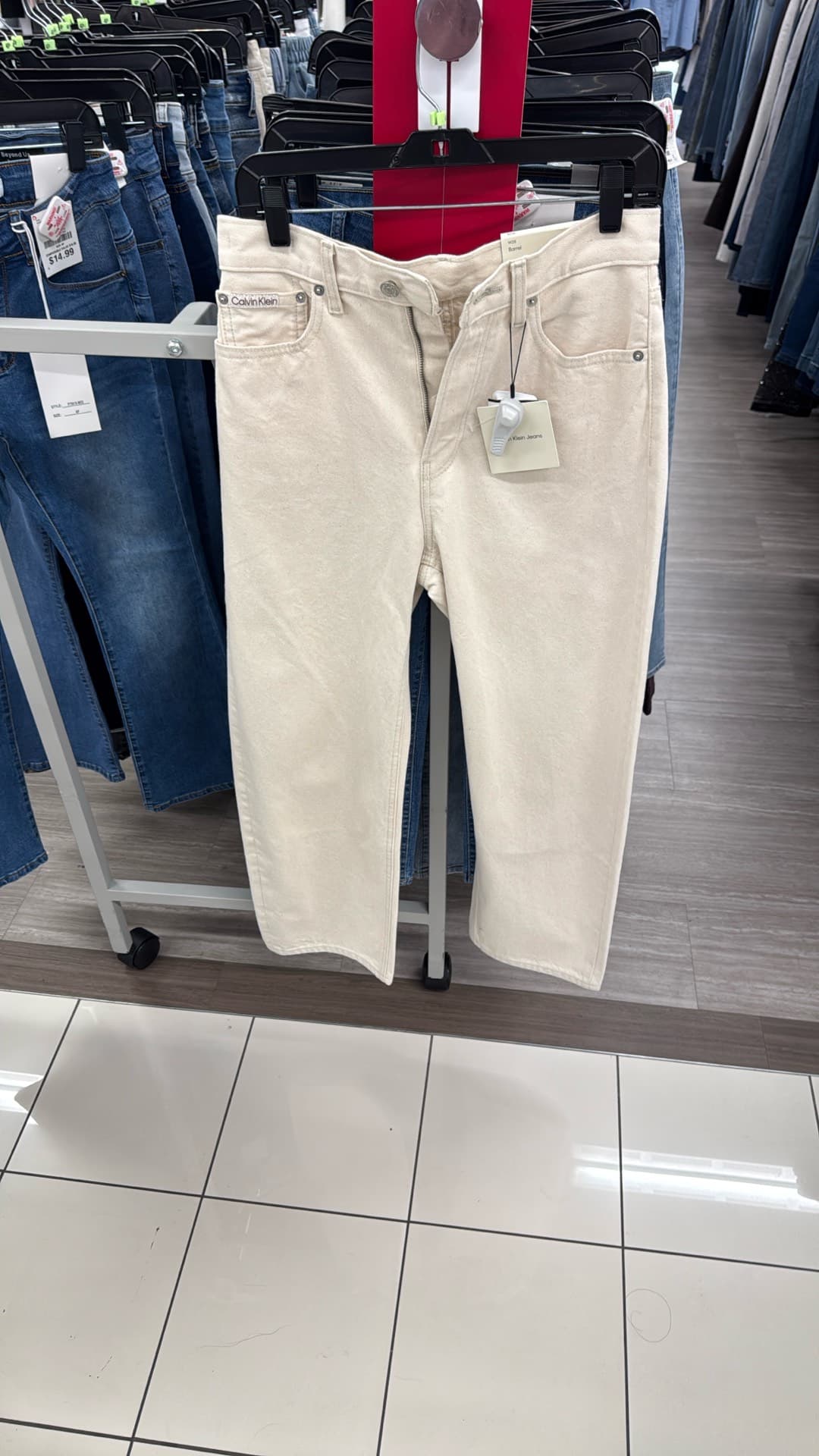Calvin Klein Cream Jeans