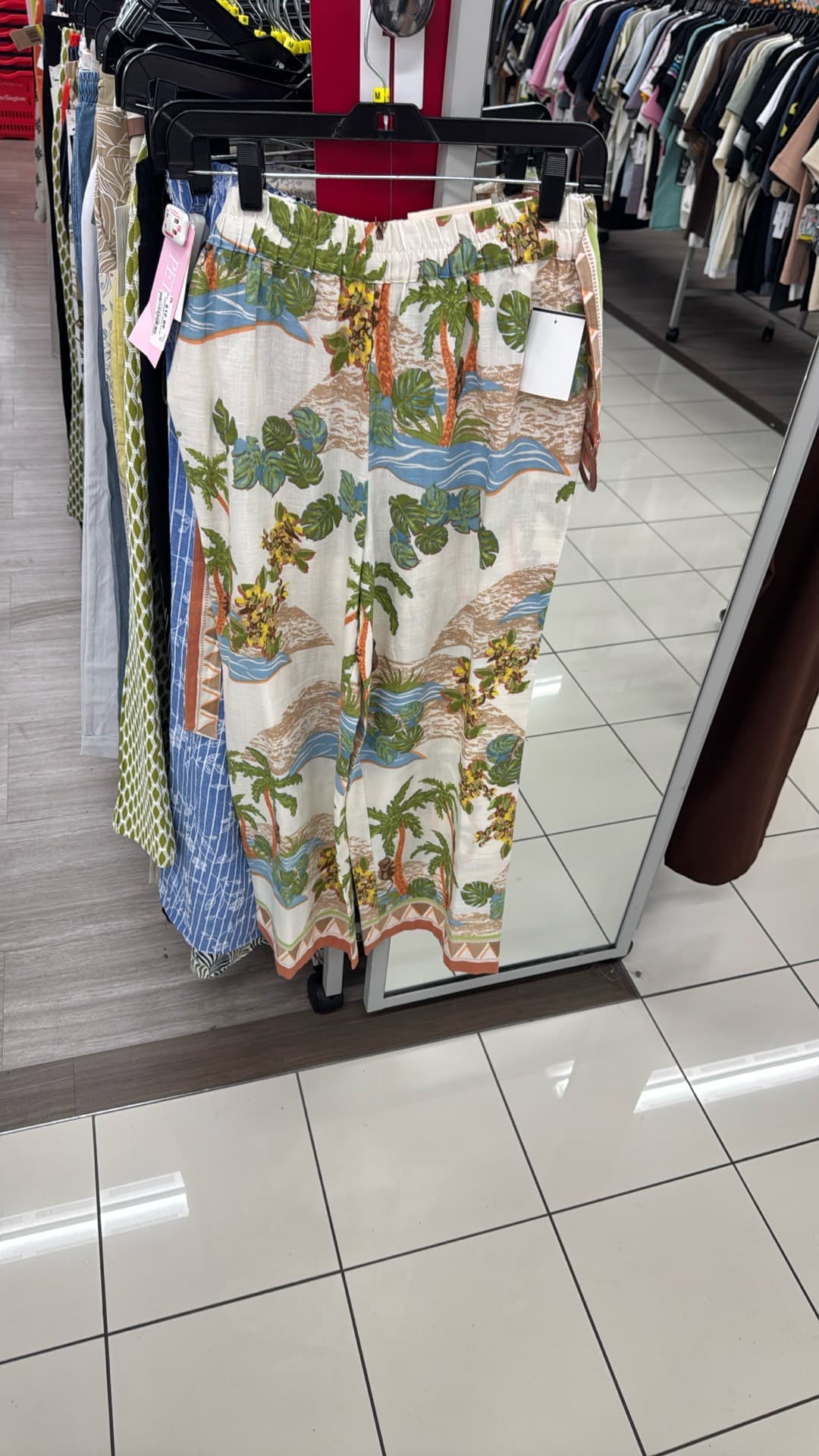 Tropical Print Pants