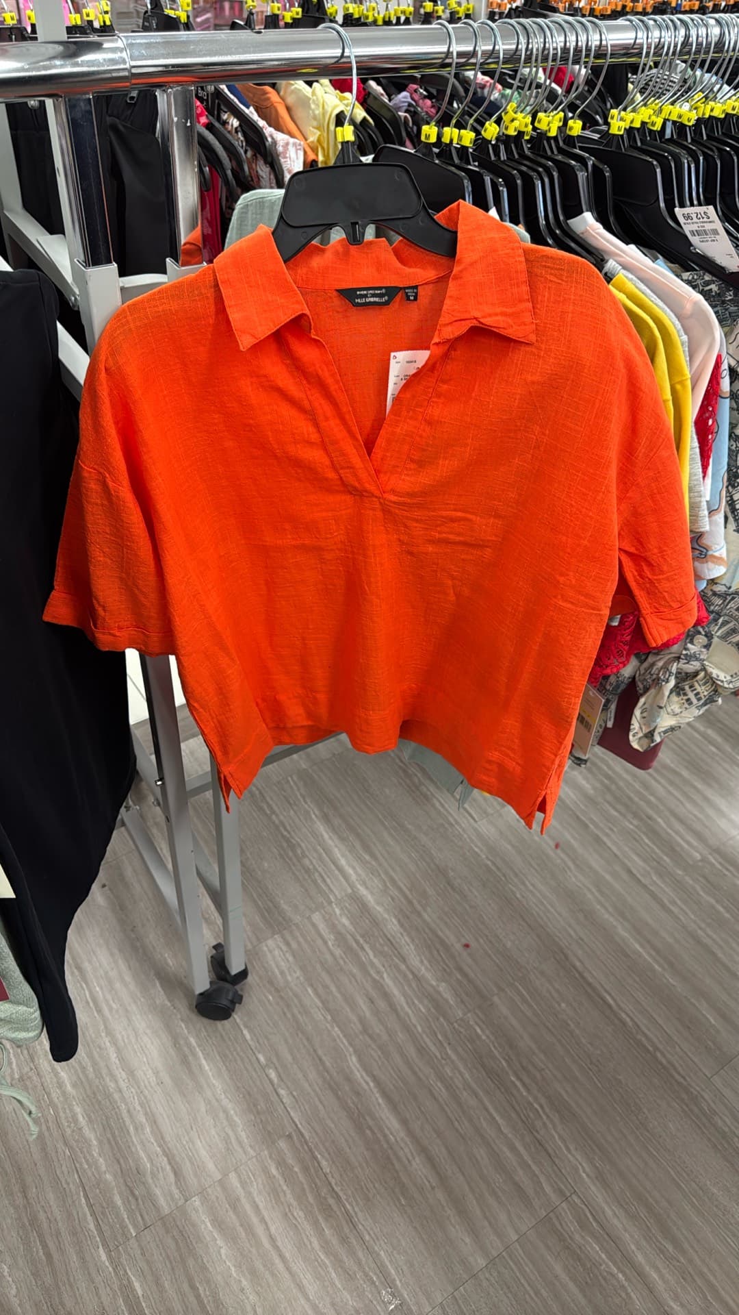 Trendy Orange Crop Top