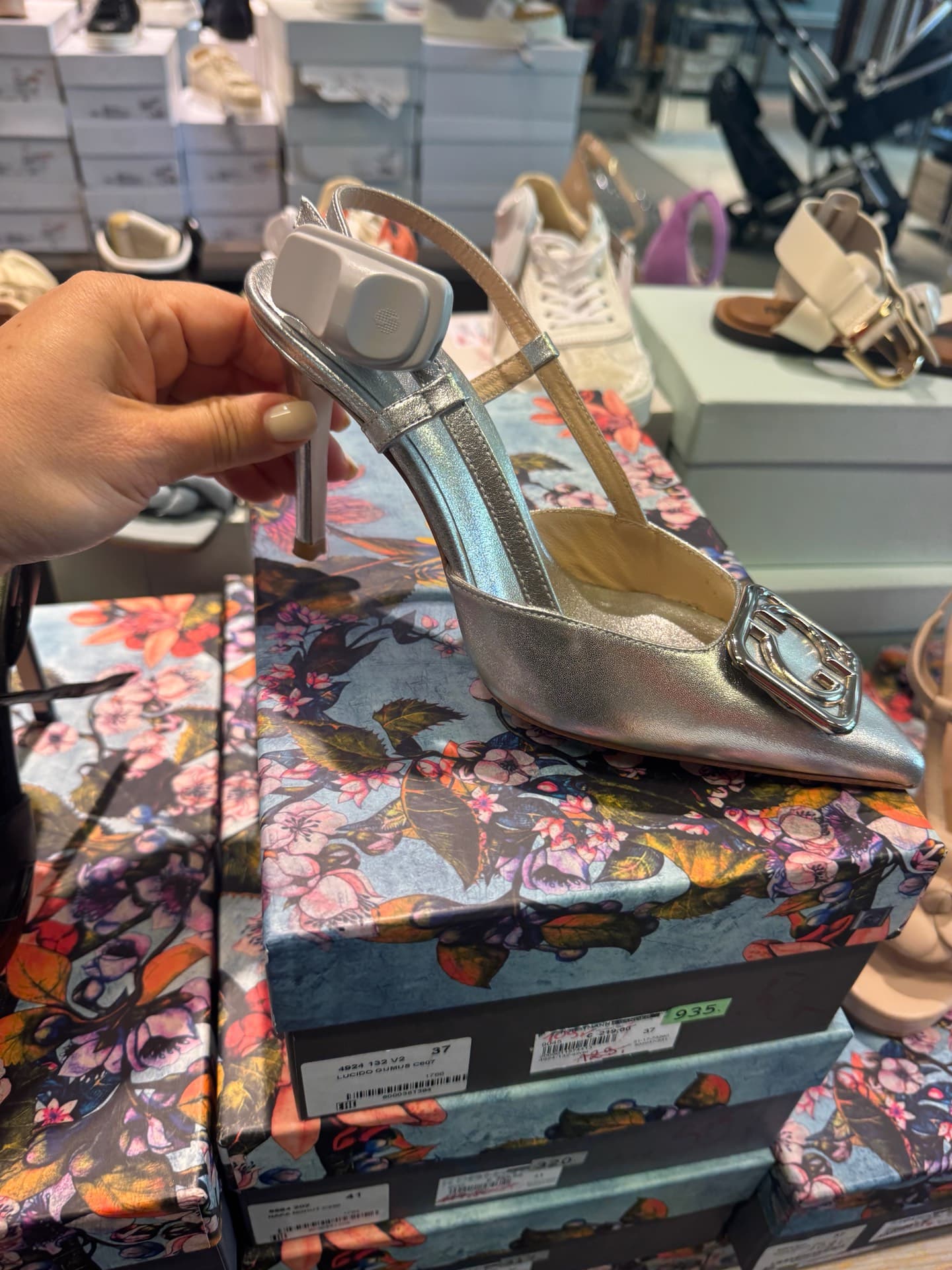 Elegant Silver Heels